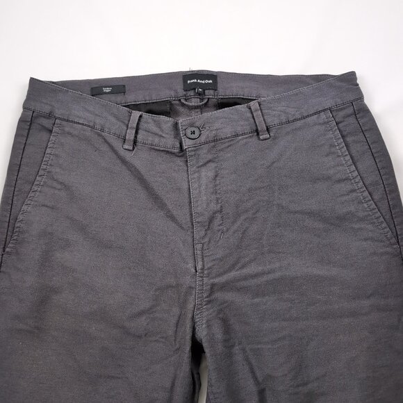 Frank And Oak Men's Gray Cordova Jogger Elastic Ankle Cinched Tapered, Size 32 - Picture 3 of 9